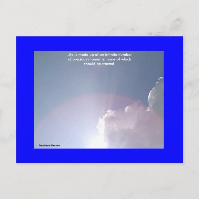 Wertvolle Momente Postkarte (Vorderseite)