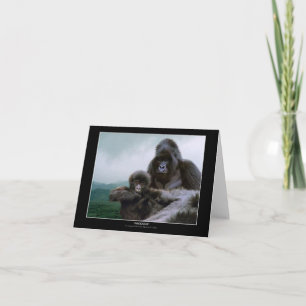 WERTVOLLE ~ Mtn Gorilla-Mitteilungskarten Karte