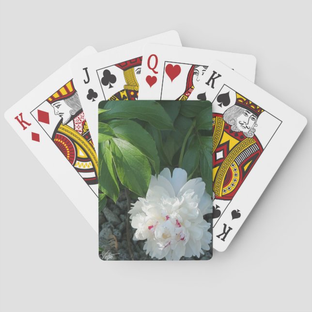 Wertvolle Peony Playing Cards Spielkarten (Rückseite)
