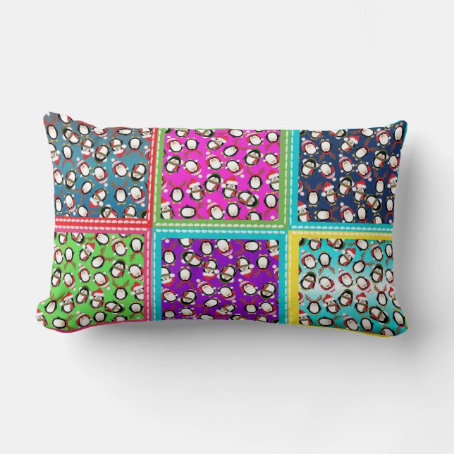 Wertvolle Pinguine Lumbar Kissen (Vorderseite)