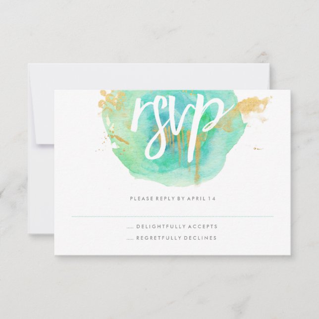 Wertvolle RSVP-Karte RSVP Karte (Vorderseite)