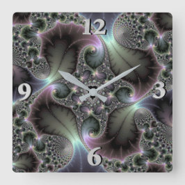 Wertvolle Spirale Quadratische Wanduhr