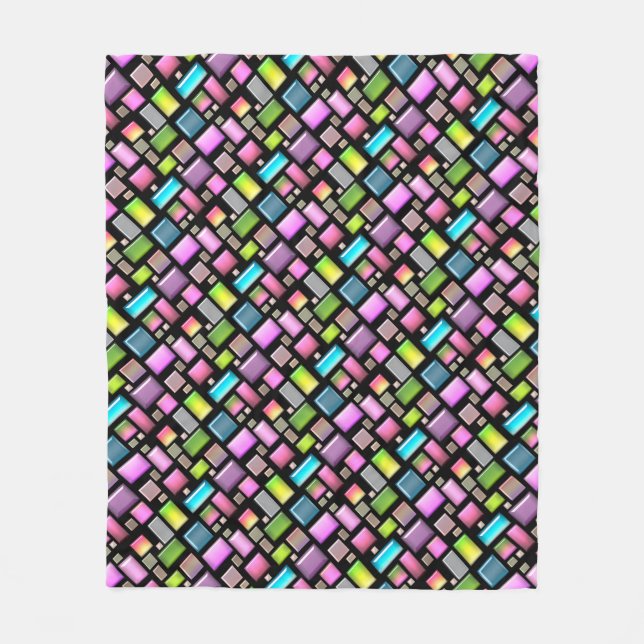 Wertvolle Steine und Perlmutt Fleecedecke (Vorderseite)