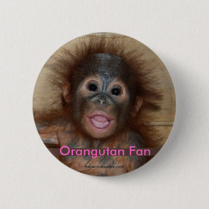 Wertvoller Baby-Orang-Utan Button