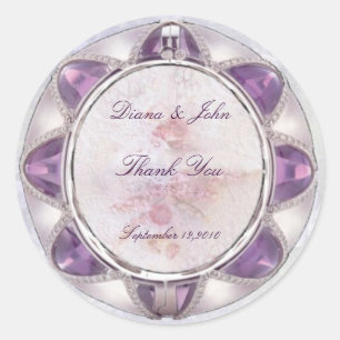 Wertvoller Hochzeitsticker Runder Aufkleber