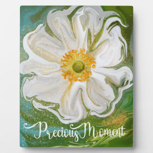 Wertvoller Moment - Anemone Blume Power Fotoplatte
