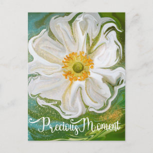 Wertvoller Moment - Anemone Blume Power Postkarte