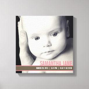 Wertvolles Band Kinderzimmer Leinwand Art - Rosa