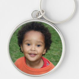 Wertvolles Foto Gedächtnis Muttertag Silber Runde  Schlüsselanhänger