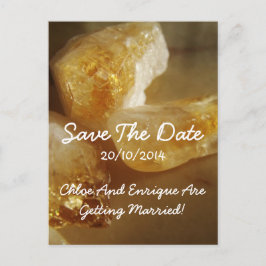 Wertvolles Gemstones Foto Hochzeit Sichern Sie das Ankündigungspostkarte