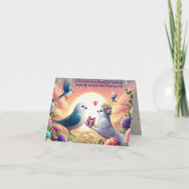 Wertvolles Geschenk der Liebe - Romantischer Valen Karte