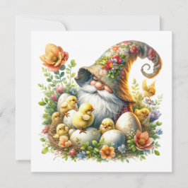 Wertvolles Gnome Osterthema Einladung