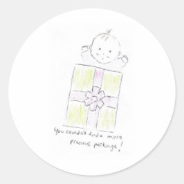 Wertvolles Paket Runder Aufkleber