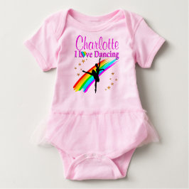 WERTVOLLES PERSONALISIERTES I LIEBE TUTU TANZEN BABY T-SHIRT