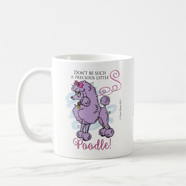 Wertvolles Pudelkaffee-Tassengeschenk Tasse (Links)