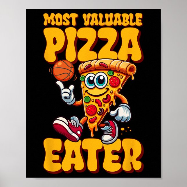 Wertvollster Pizza-Esser  Poster (Vorne)
