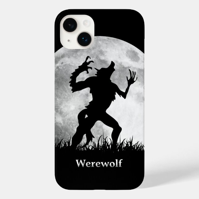Werwolf am Vollmond Cool und einzigartig Case-Mate iPhone Hülle (Rückseite)