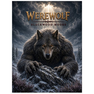 Werwolf Blackwood Moors Dark Cinema Postkarte