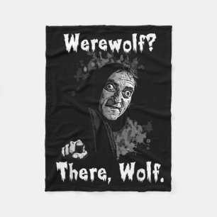 Werwolf_ Da, Wolf. Lustig Abby Normal Retro Com Fleecedecke