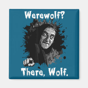 Werwolf_ Da, Wolf. Lustiger Abby Normal Retro-Com Magnet