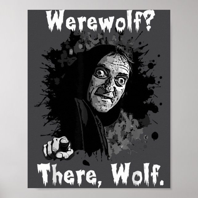 Werwolf_ Da, Wolf. Lustiger Abby Normal Retro-Com Poster (Vorne)