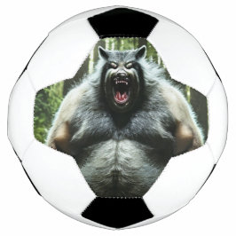 Werwolf, der den Fußball des ganzen Dorfes aß