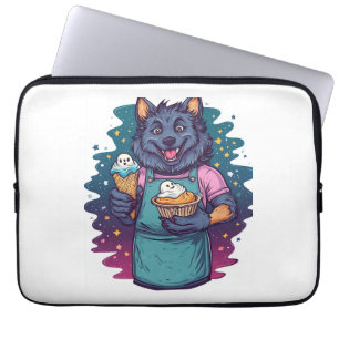 Werwolf-Eiscreme-Stand Laptopschutzhülle