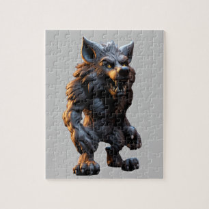 Werwolf-Figur-Steckerpuzzle Puzzle
