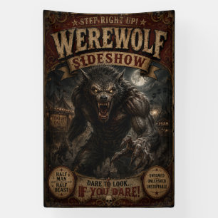 Werwolf-Freakshow-Seitenshow-Banner Banner