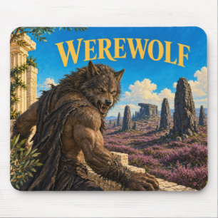 Werwolf, Gothic Fantasy Monster Mousepad