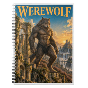 Werwolf, Gothic Fantasy Monster Notizblock