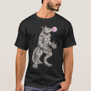 Werwolf Halloween Kaugummi T-Shirt