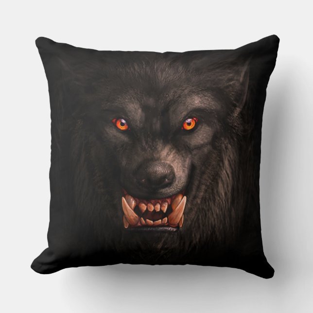 Werwolf (Lycanthropie) Keuchkissen Kissen (Vorderseite)