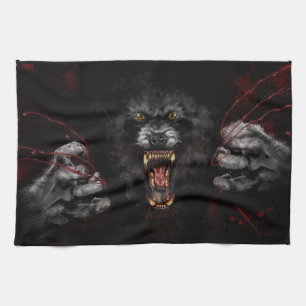 Werwolf raubt dir das Herz Geschirrtuch