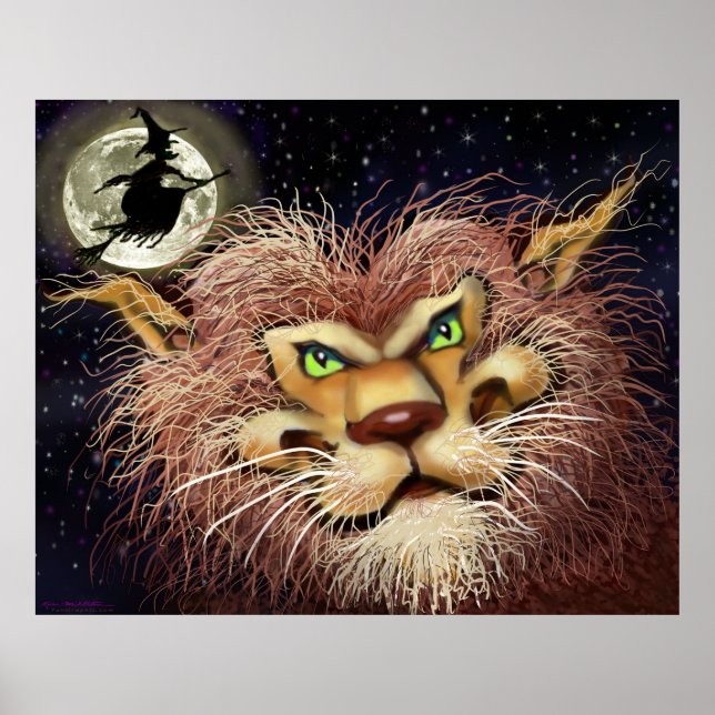 Werwolf und Vollmond-Poster Poster (Vorne)