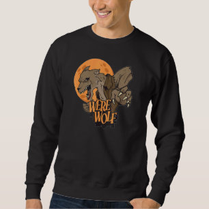 Werwolf Vollmond Faules Halloween-Kostüm Werwölfe Sweatshirt