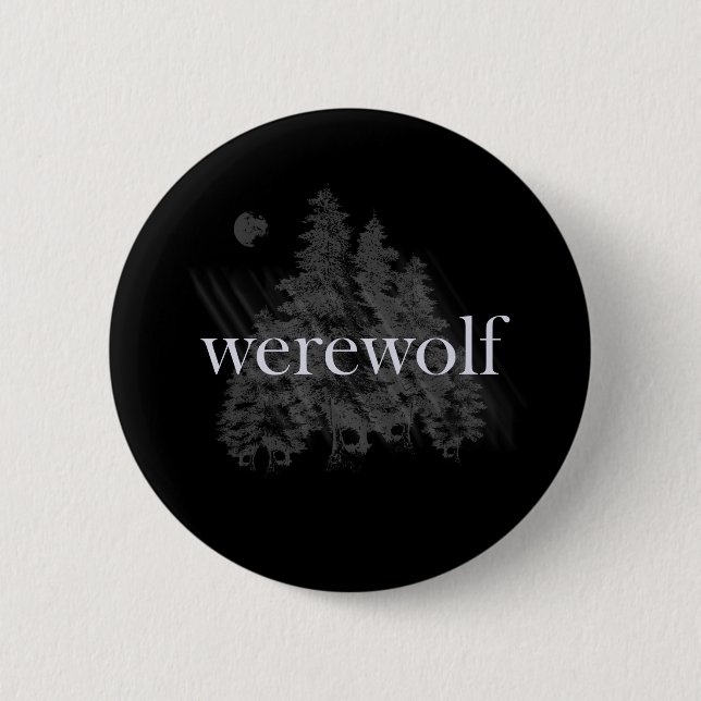 Werwolf Wald Button (Vorderseite)