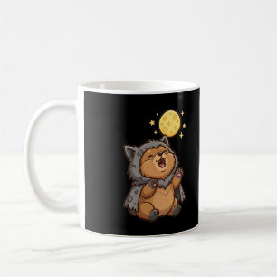 Werwolf-Welpe-Heul-Halloween-Kaffeetasse Kaffeetasse