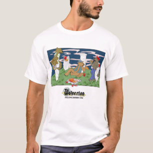 Werwölfe beim Pizza essen Herren T-Shirt