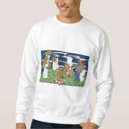 Werwölfe beim Pizza-Essen Sweatshirt für Männer