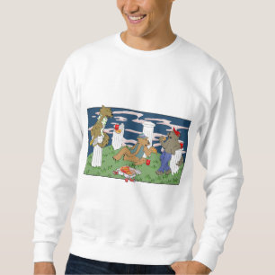 Werwölfe beim Pizza-Essen Sweatshirt für Männer