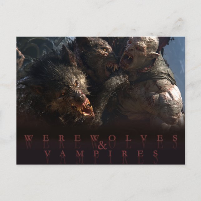 Werwölfe & Vampire - Der Kampf Postkarte (Vorderseite)