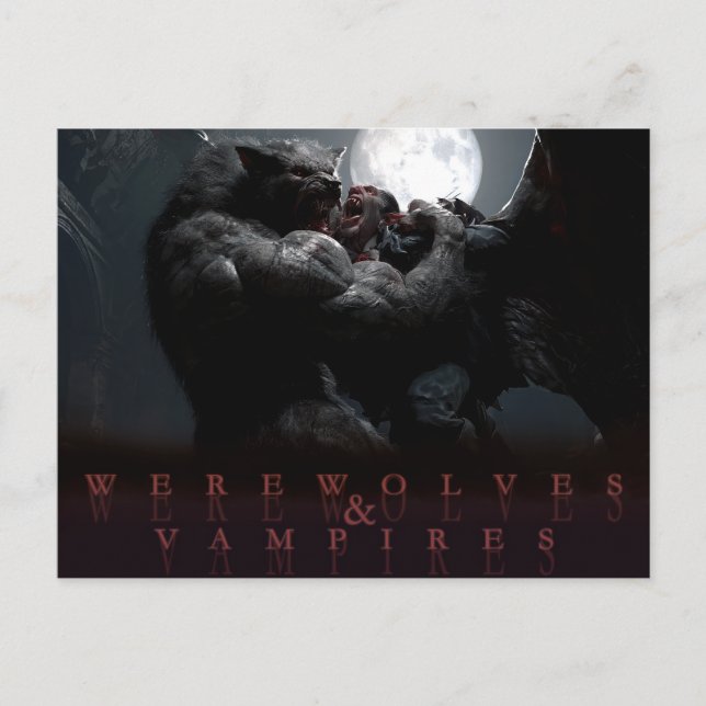 Werwölfe & Vampire - Dominion Postkarte (Vorderseite)