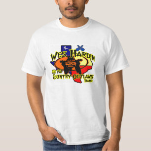 Wes Hardin Land-Geächtet-Texas-Logo T T-Shirt