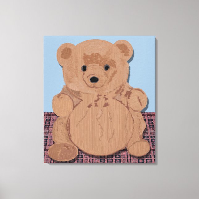 Wes T Bear Wrapped Canvas Leinwanddruck (Vorderseite)