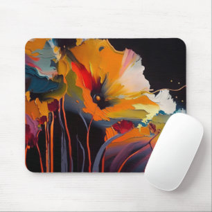 Wesen des Gartens – Abstrakter floraler Ausdruck Mousepad