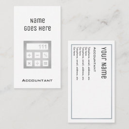 "Wesentliche" Buchhalter-Visitenkarten Visitenkarte