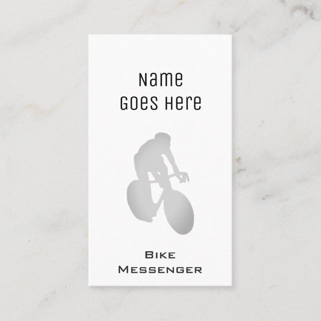 "Wesentliche" Fahrrad-Bote-Visitenkarten Visitenkarte (Vorderseite)