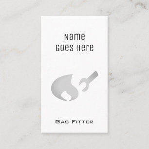 "Wesentliche" Gas-Monteur-Visitenkarten Visitenkarte