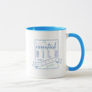 Wesentliche Öle drängen dann sich Tasse